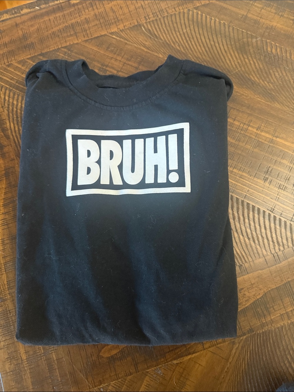 Black "BRUH!" Graphic Tee